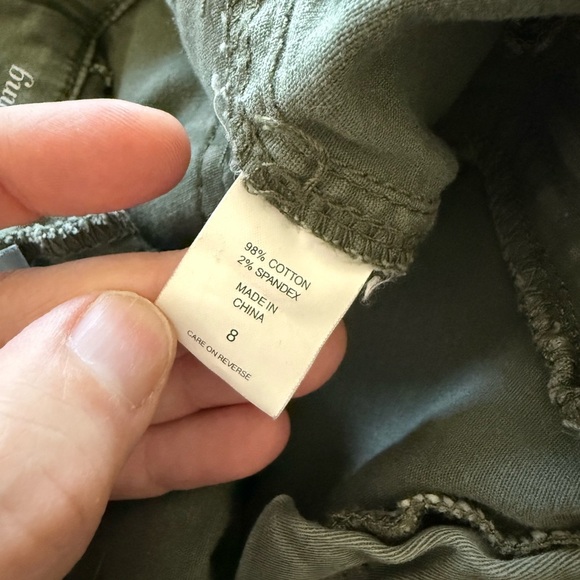 Soho New York & Company Ankle Legging Jeans Olive Green Size 8 - Picture 9 of 12